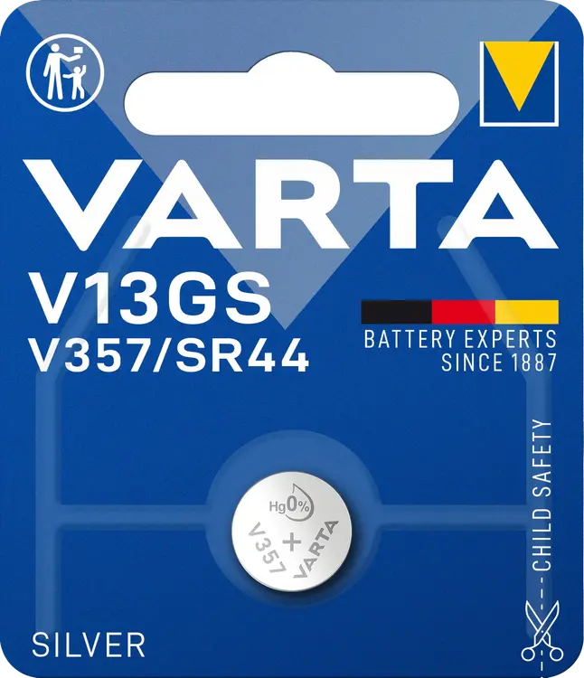 VARTA SILVER Coin V13GS/V357/SR44 1kpl
