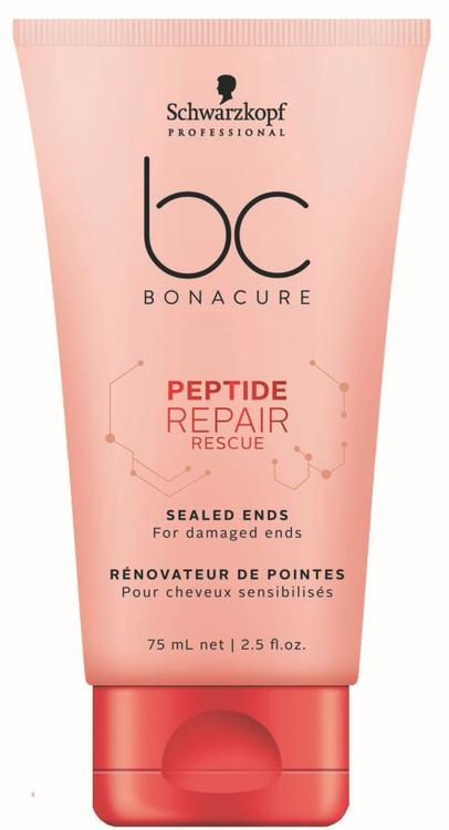 BC Bonacure 75ml Peptide Repair Rescue sealed ends latvasuoja