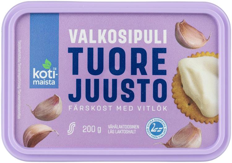 Kotimaista Tuorejuusto valkosipuli 200g