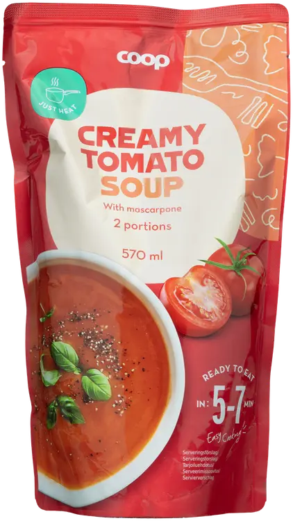Coop tomaattikeitto mascarponejuustolla 570 ml