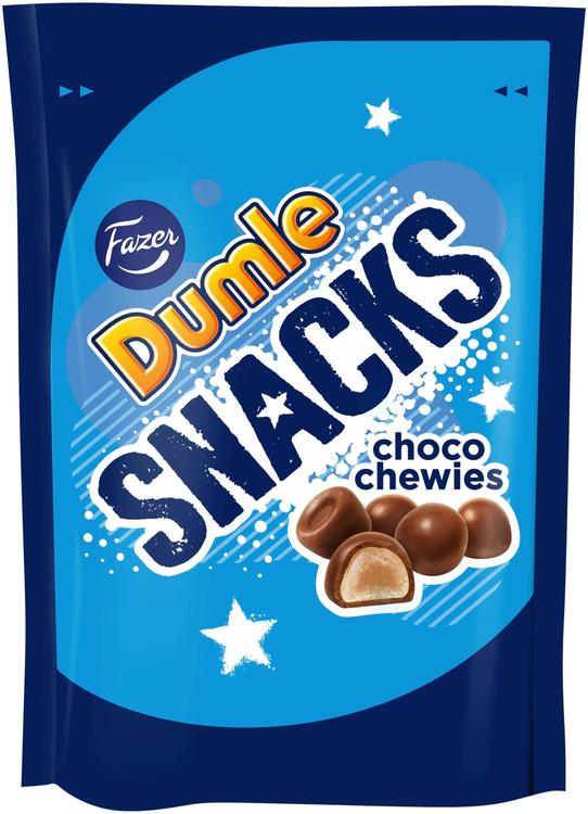 Fazer Dumle Snacks choco chewies toffeekarkkipussi 150g