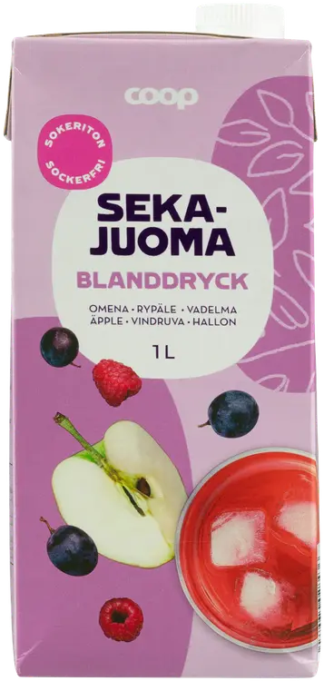 Coop sekajuoma sokeriton 1l