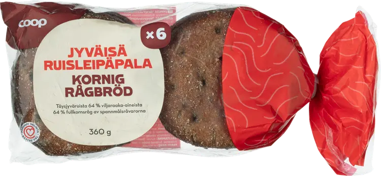 Coop jyväisä ruisleipäpala 360 g
