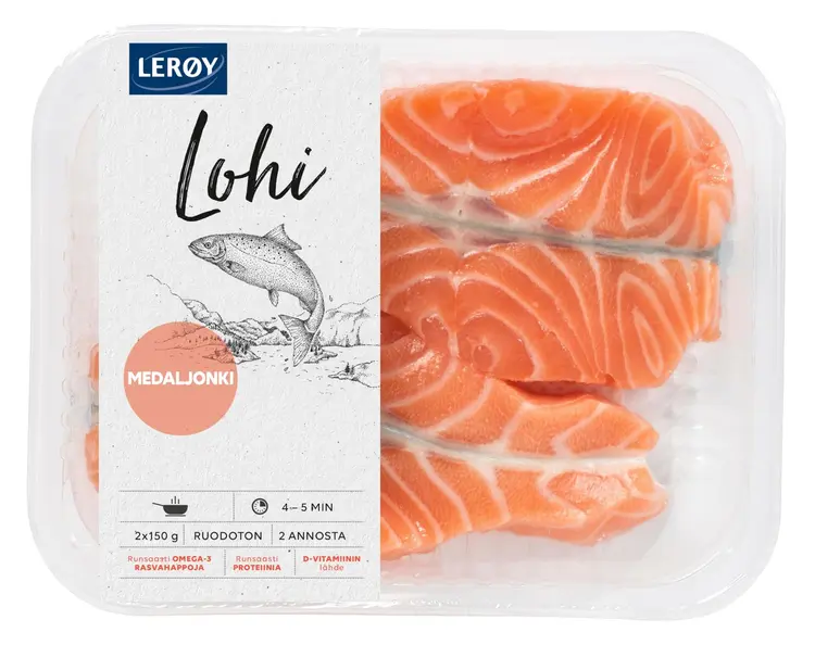 Lerøy 2x150g lohimedaljonki