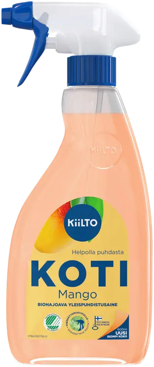 Kiilto Koti biohajoava yleispuhdistussuihke Mango 600 ml