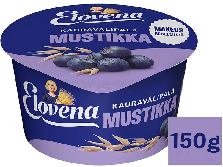 Elovena 150g mustikka kauravälipala