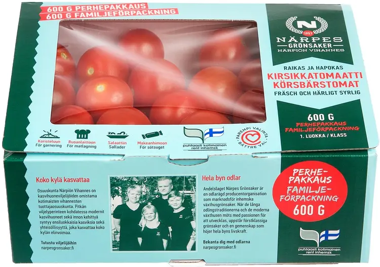 Närpiön Vihannes Kirsikkatomaatti 600g