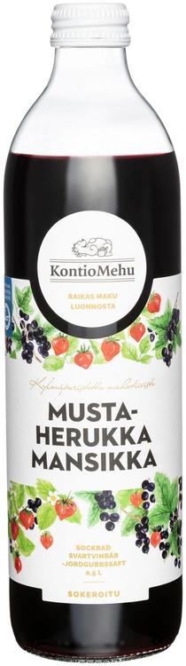 KontioMehu Mustaherukka-mansikkamehu 0,5 l