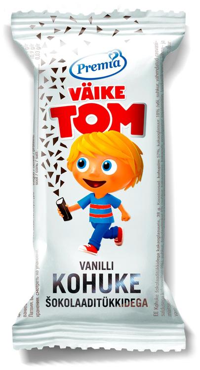 Vanilli glasuurkohuke šokolaaditükkidega, 38g