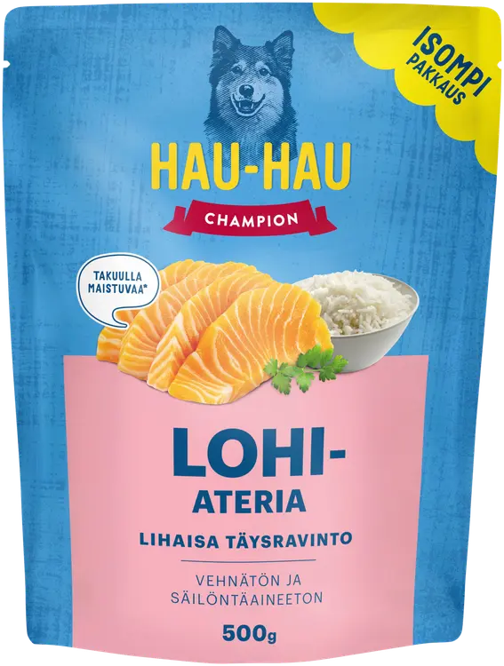 Hau-Hau Champion Lohiateria täysravinto 500 g