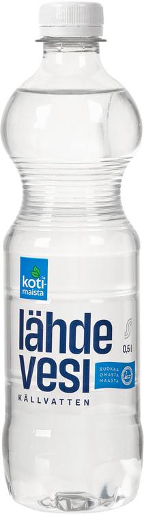 Kotimaista 0,5l lähdevesi kmp