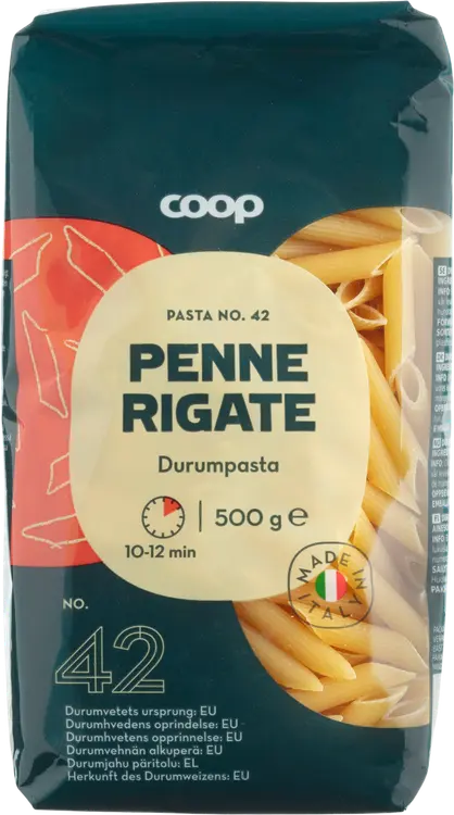 Coop Penne Rigate pasta 500 g