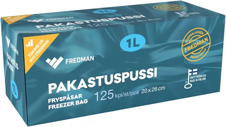 Fredman pakastuspussi  1l 125kpl