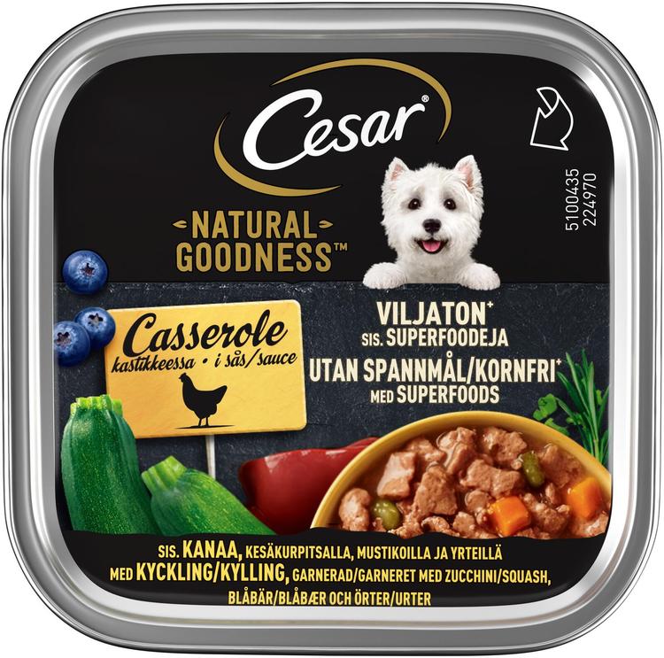 CESAR Natural Goodness Viljaton kanapata kastikkeessa 100g