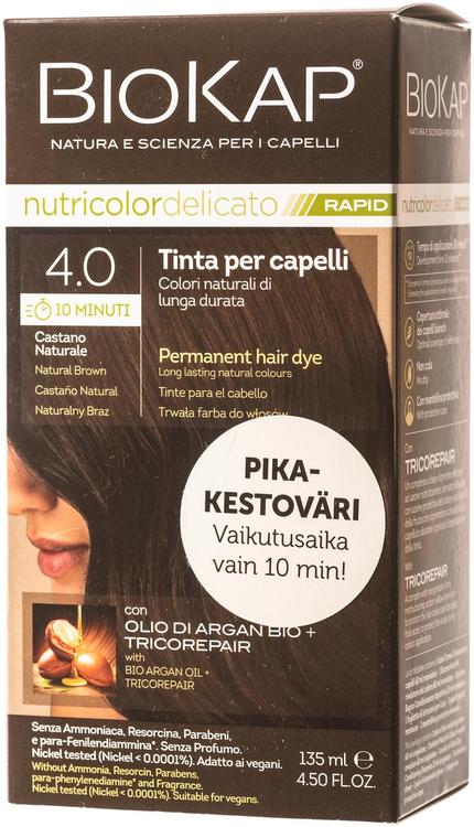 Biokap nutricolor delicato rapid 4.0 natural brown
