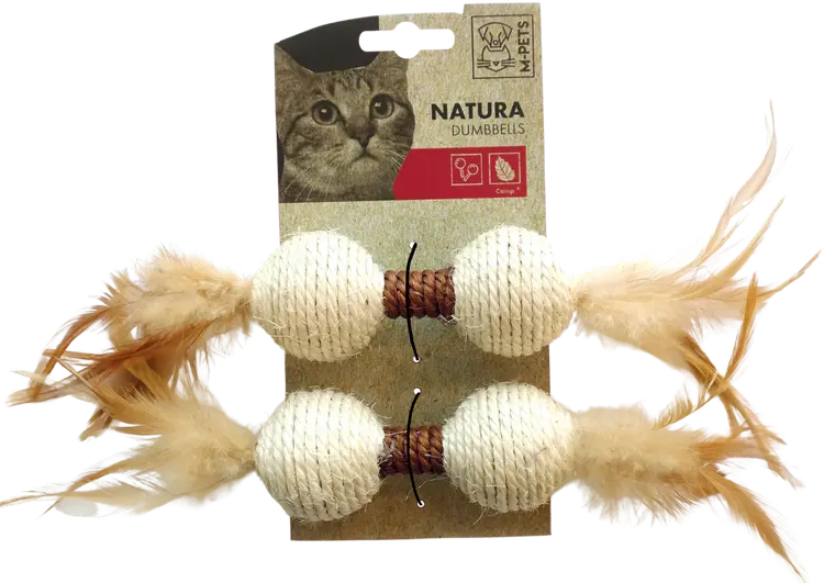 M-Pets Natura Dumbbells kissan lelu