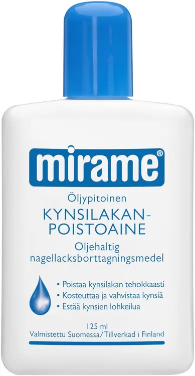 Mirame öljypitoinen kynsilakanpoistoaine 125ml