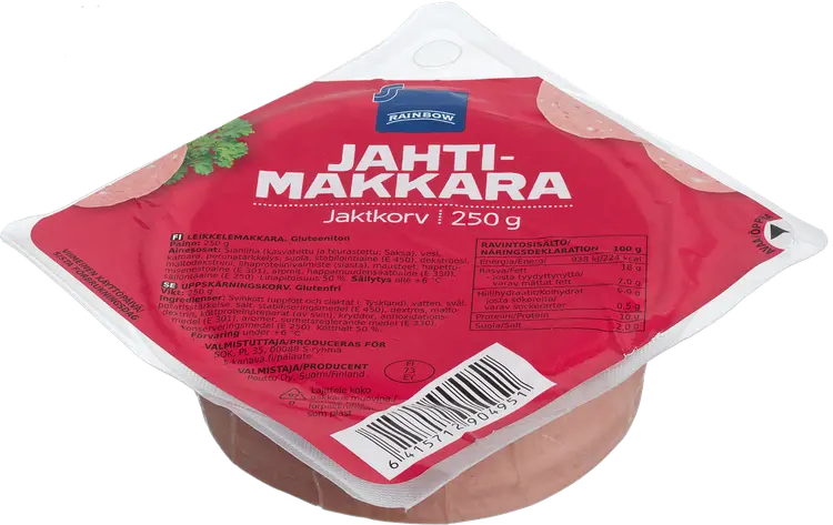 Rainbow Jahtimakkara 250g viipale