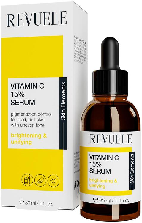 Revuele C vitamiini seerumi, ravitsee ja tasoittaa ihoa antane nuorekkaan hehkun ja auttaa ihoa uudistumaan.