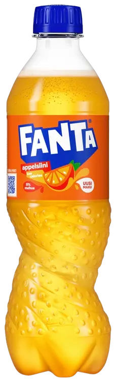 Fanta Appelsiini virvoitusjuoma muovipullo 0,5 L