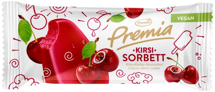 Premia kirsisorbett 73g/80ml