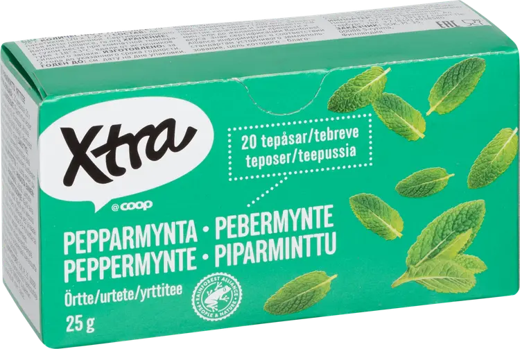 Xtra piparminttu-yrttitee 20 x 1,25 g