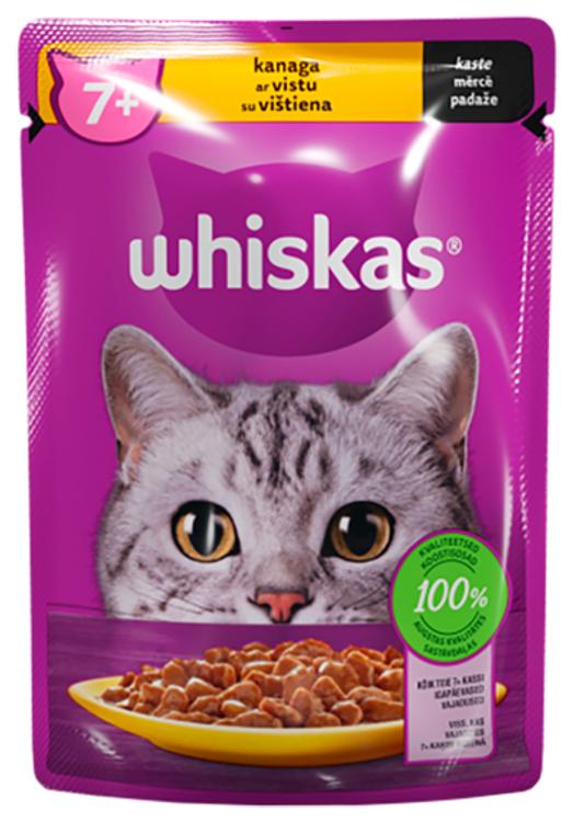 Whiskas 7+ kana 85g märgtoit