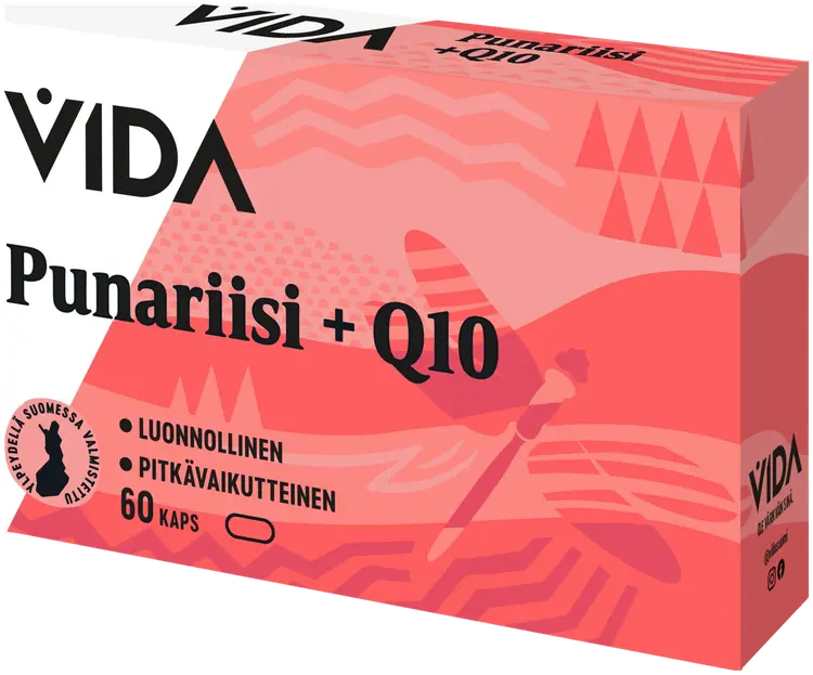 Vida Punariisi + Q10 ravintolisä 60 kaps