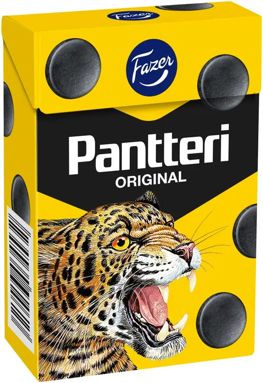 Fazer Pantteri Original salmiakkipastilli 70g