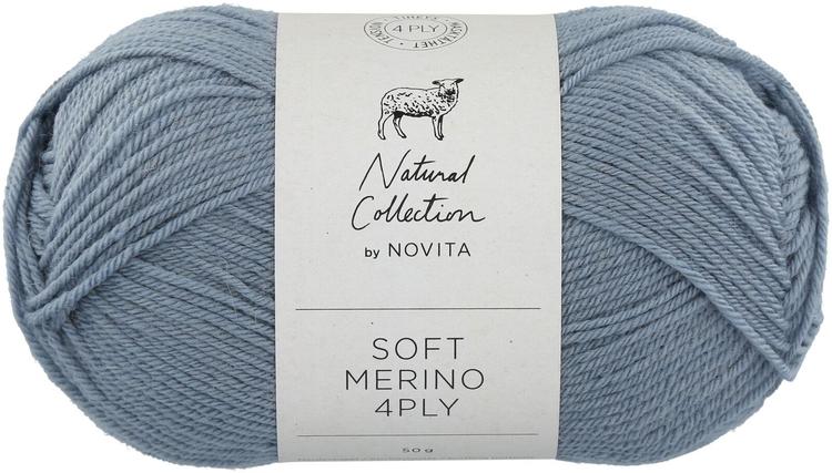 Novita lanka Soft Merino 4 PLY 50 g vesi 120