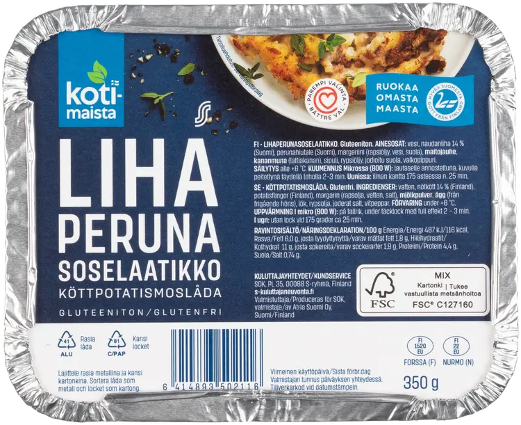 Kotimaista Lihaperunasoselaatikko 350g