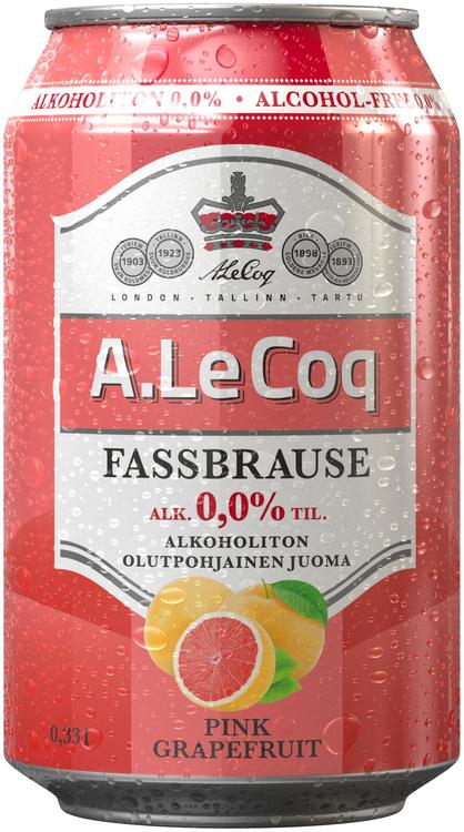A. Le Coq Fassbrause Pink Grapefruit 0,0 % 0,33 l tlk