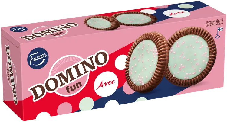 Fazer Domino Fun Avec herkuttelukeksi 120 g