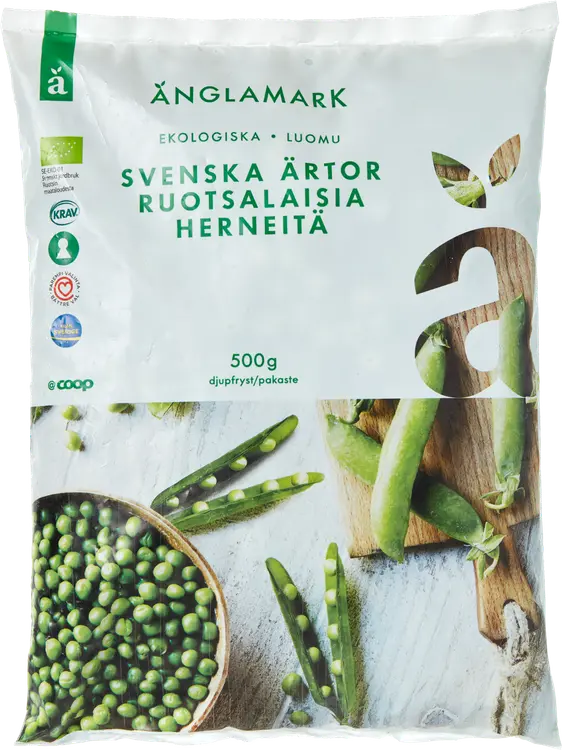 Änglamark herne luomu pakaste 500 g