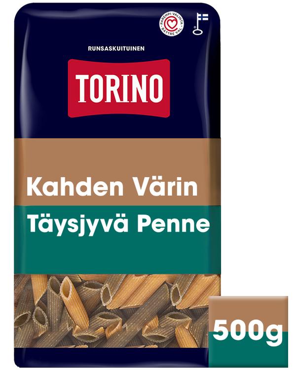 Torino 500g kahden värin täysjyväpennepasta