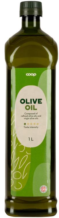 Coop oliiviöljy jalostetusta oliiviöljystä ja neitsytoliiviöljystä 1 l