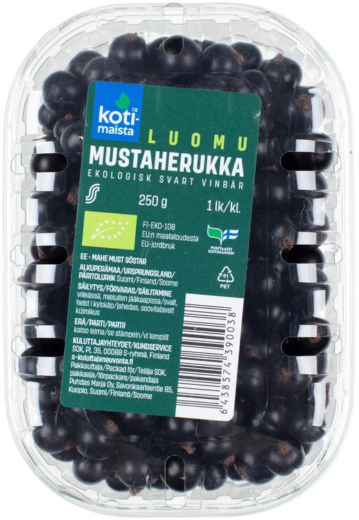 Kotimaista mustaherukka 250g luomu