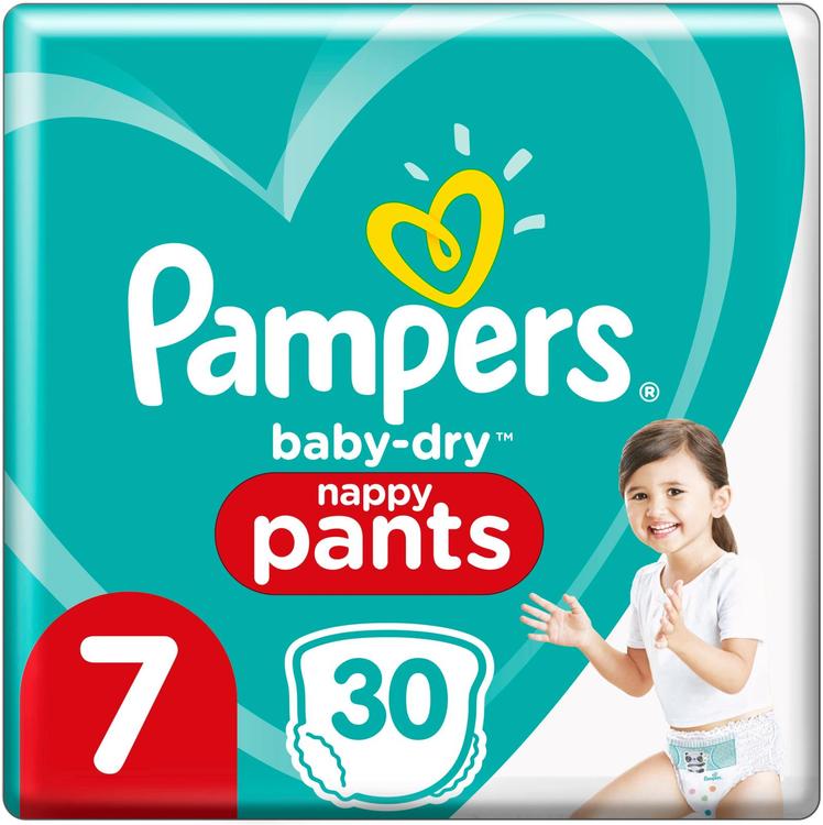 Pampers 30kpl Baby Dry Pants S7 17+ kg housuvaippa