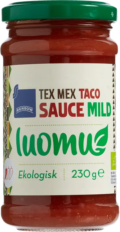 Rainbow 230g tacokastike mild luomu