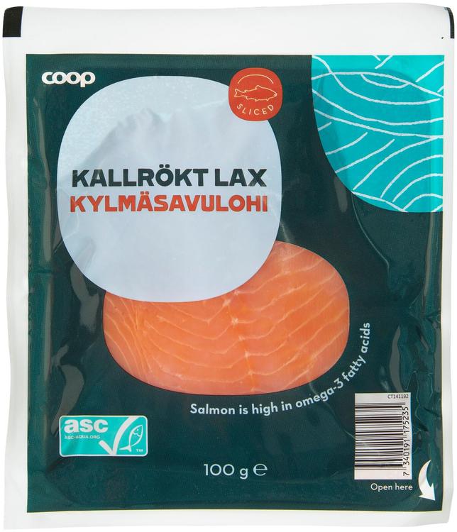 Coop Kylmäsavulohiviipaleet ASC 100g