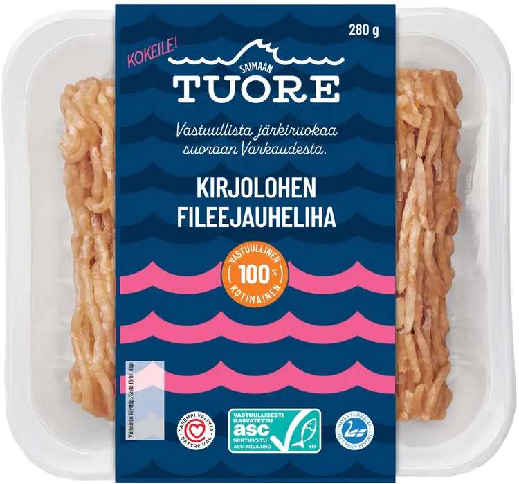 Saimaan Tuore ASC Kirjolohen fileejauheliha 280g