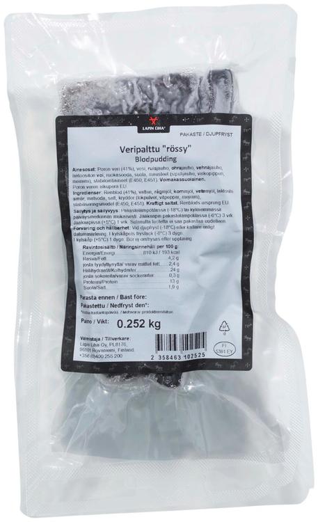 Lapin Liha Veripalttu "rössy" pala n. 200g pakaste