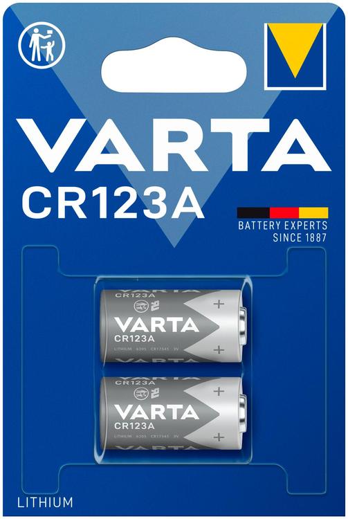 Varta erikoisparisto litium CR123A 2kpl