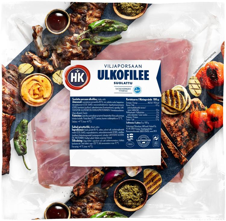 HK Viljaporsaan Ulkofilee suolattu n.0,9 kg