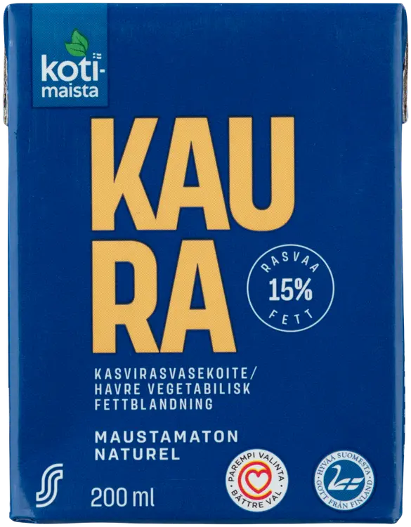 Kotimaista Kaurakasvisrasvasekoite 15%