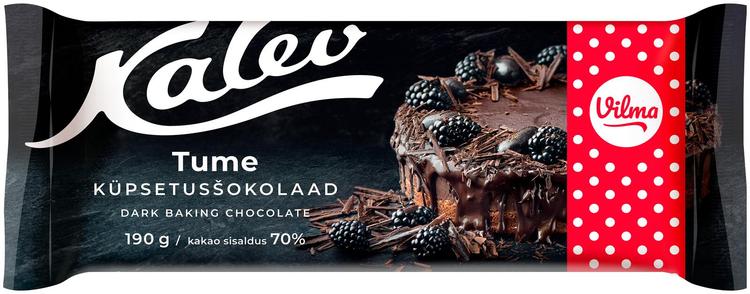 Vilma küpsetusšokolaad tume 70% 190g