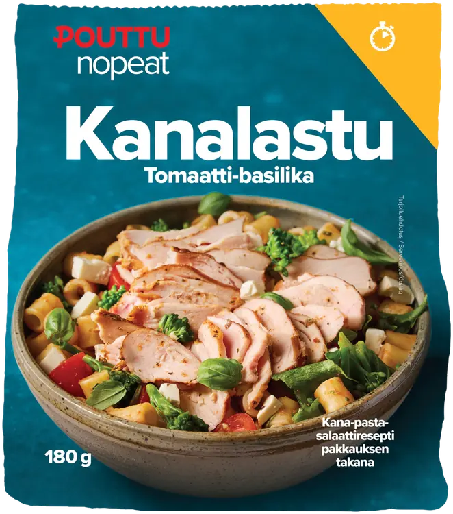Pouttu Nopeat Kanalastu 180g Tomaatti-basilika