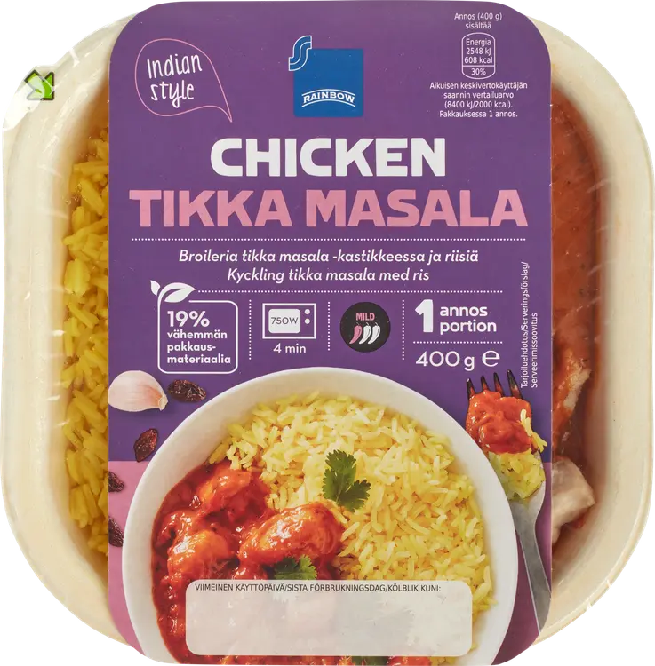 Rainbow Chicken Tikka Masala 400g