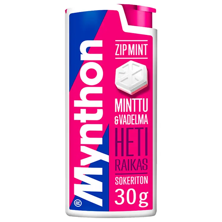 Mynthon Zip Mint Vadelma pastilli 30g