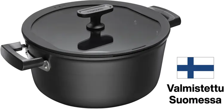 Fiskars Hard Face kattila 5 L kannella